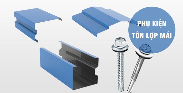 phụ kiện sắt cho hệ thống mái tôn